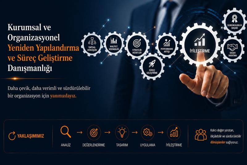 Kurumsal ve Organizasyonel Yeniden Yapılandırma ve Süreç Geliştirme Danışmanlığı
